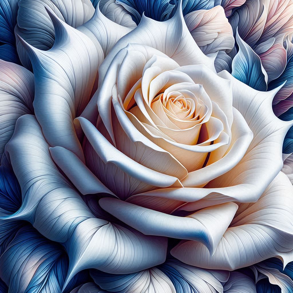 A white rose homage to O'Keeffe