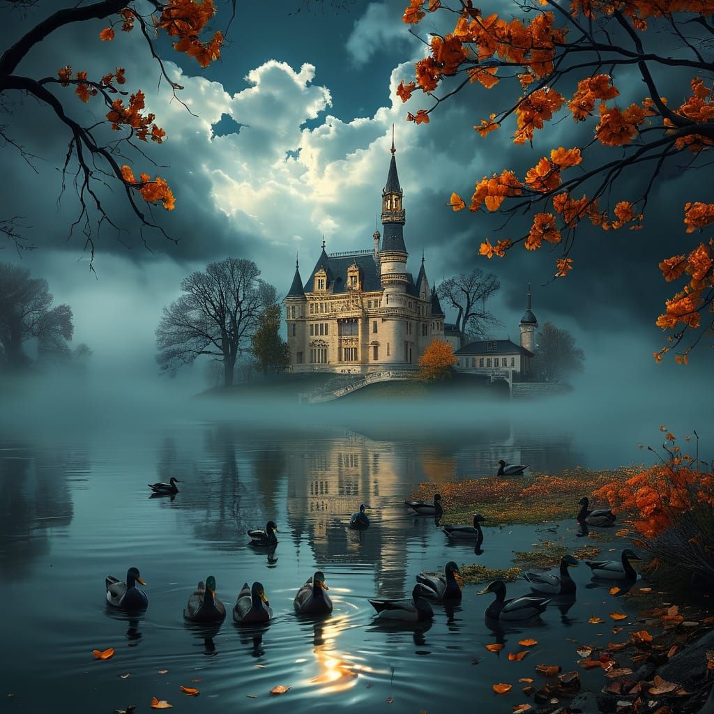 Large Castle on the Lake