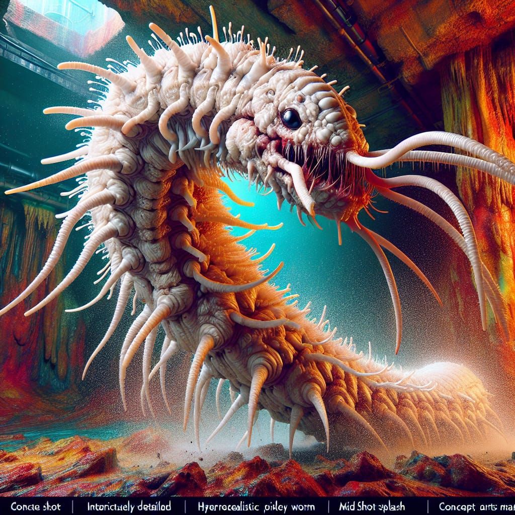 underground predator. Its body consisted of a thick, bone-wh...