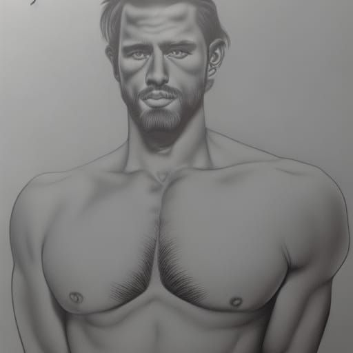 Hot guy without shirt