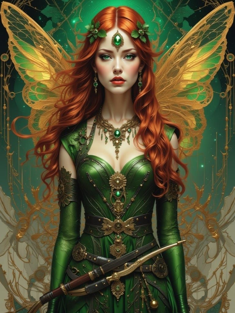 <lora:ConstellationRAW:1.0>  art nouveau, digital collage, grunge, elven,  mesmerising  fantasy elf ranger woman , covered in constellation,...