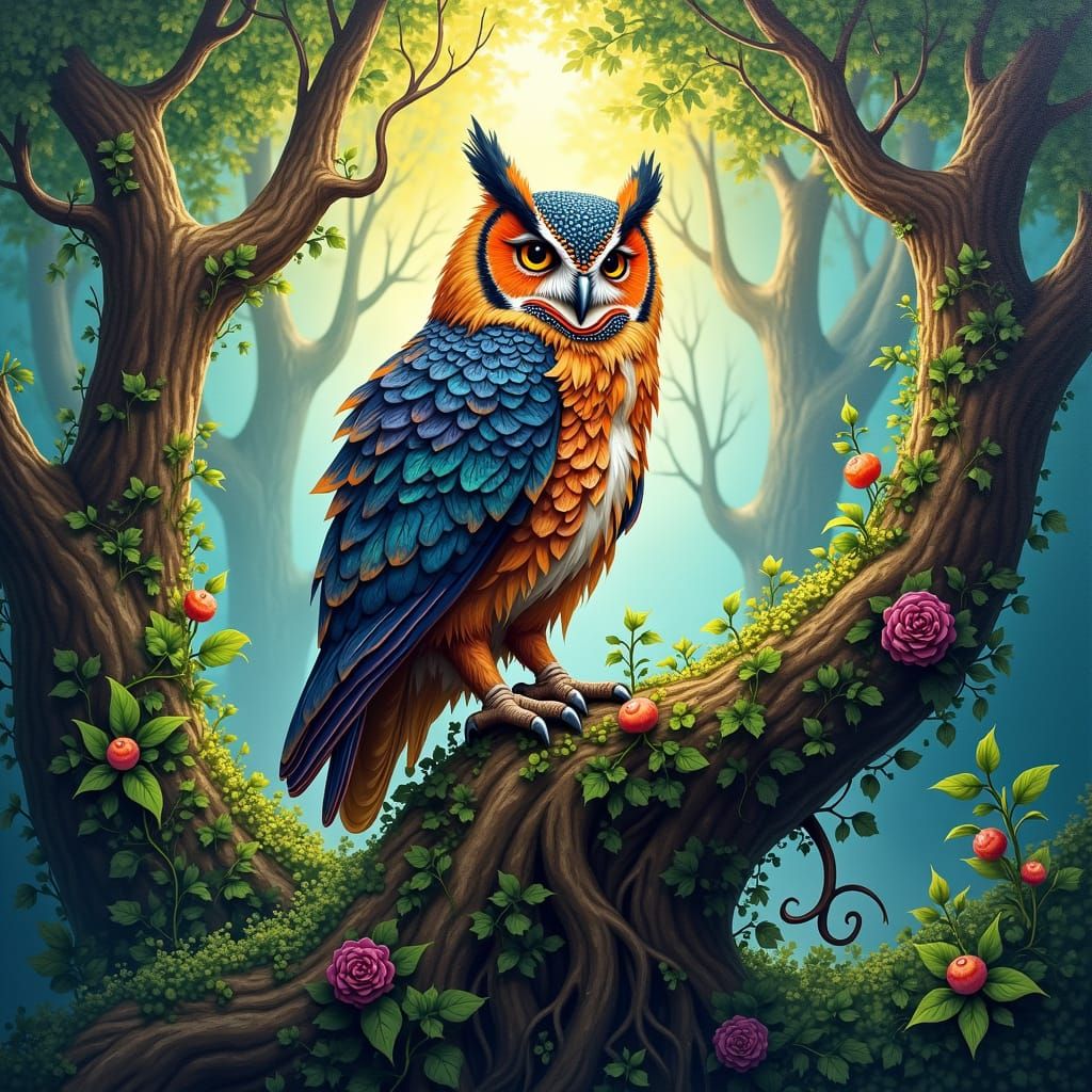 Look Owly in his tree