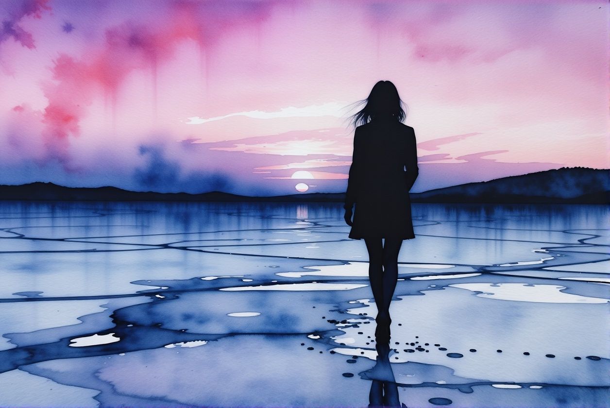 She Walks in Blurs Like Midnight Rainbows