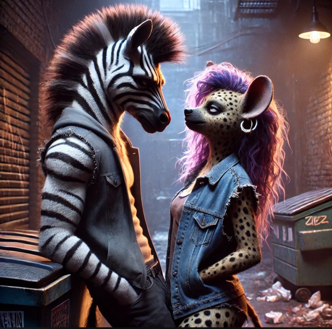 Scuzzy and Zeb in the Alley