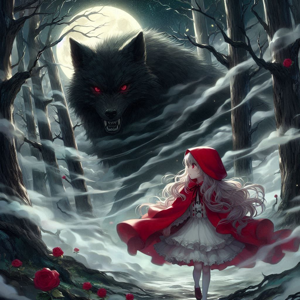 Little red riding hood and the wolf