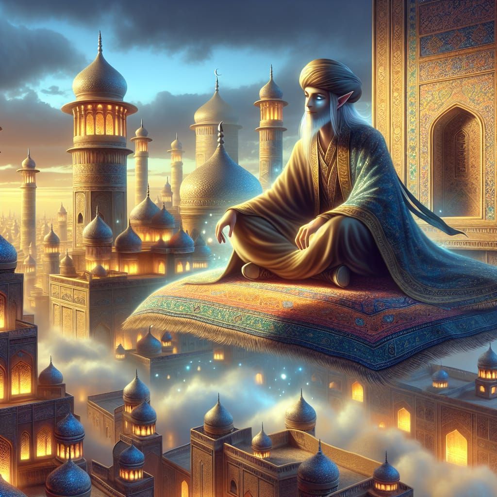 Djinn On A Magic Carpet