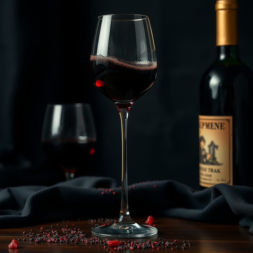 red wine is drunk undressed