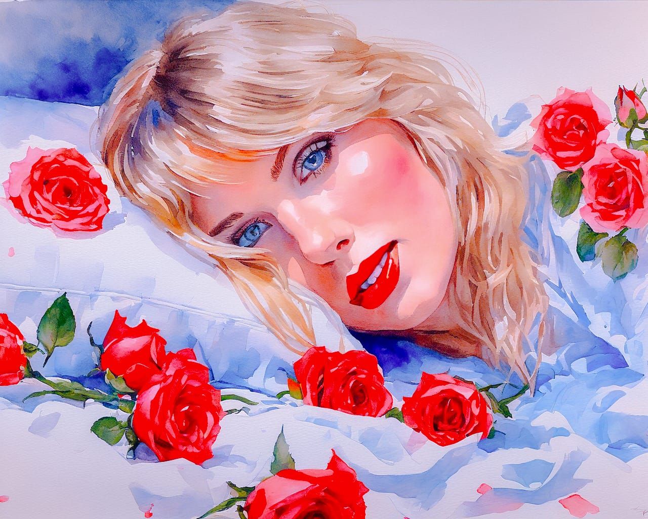 Taylor Sleeping Looking at You ❤️