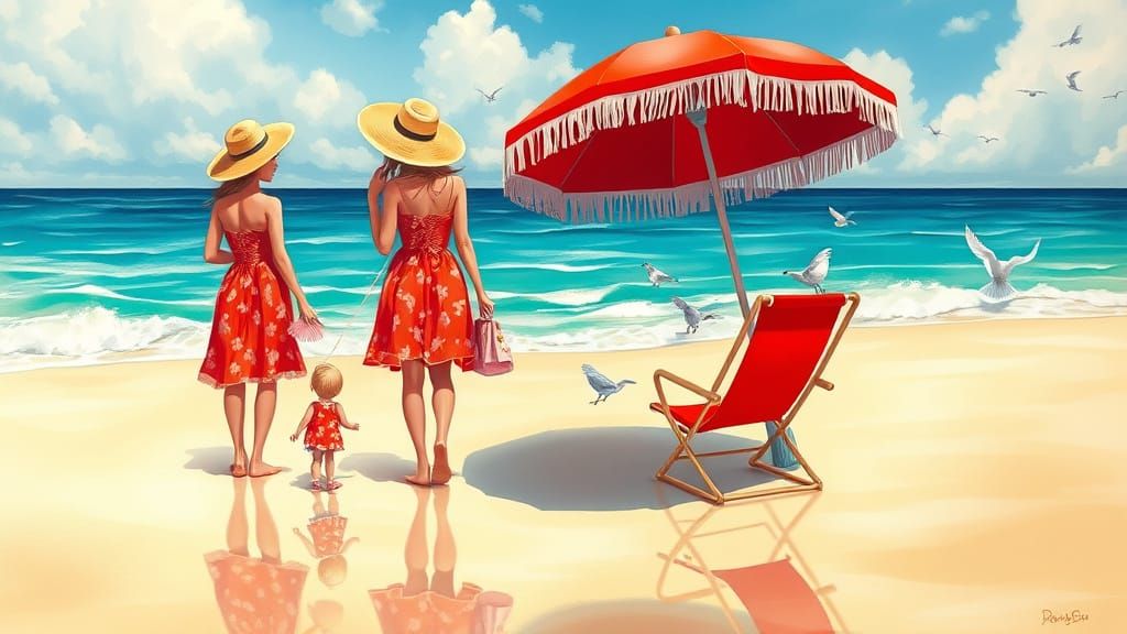 Whimsical Beach Scene   by @Aurora