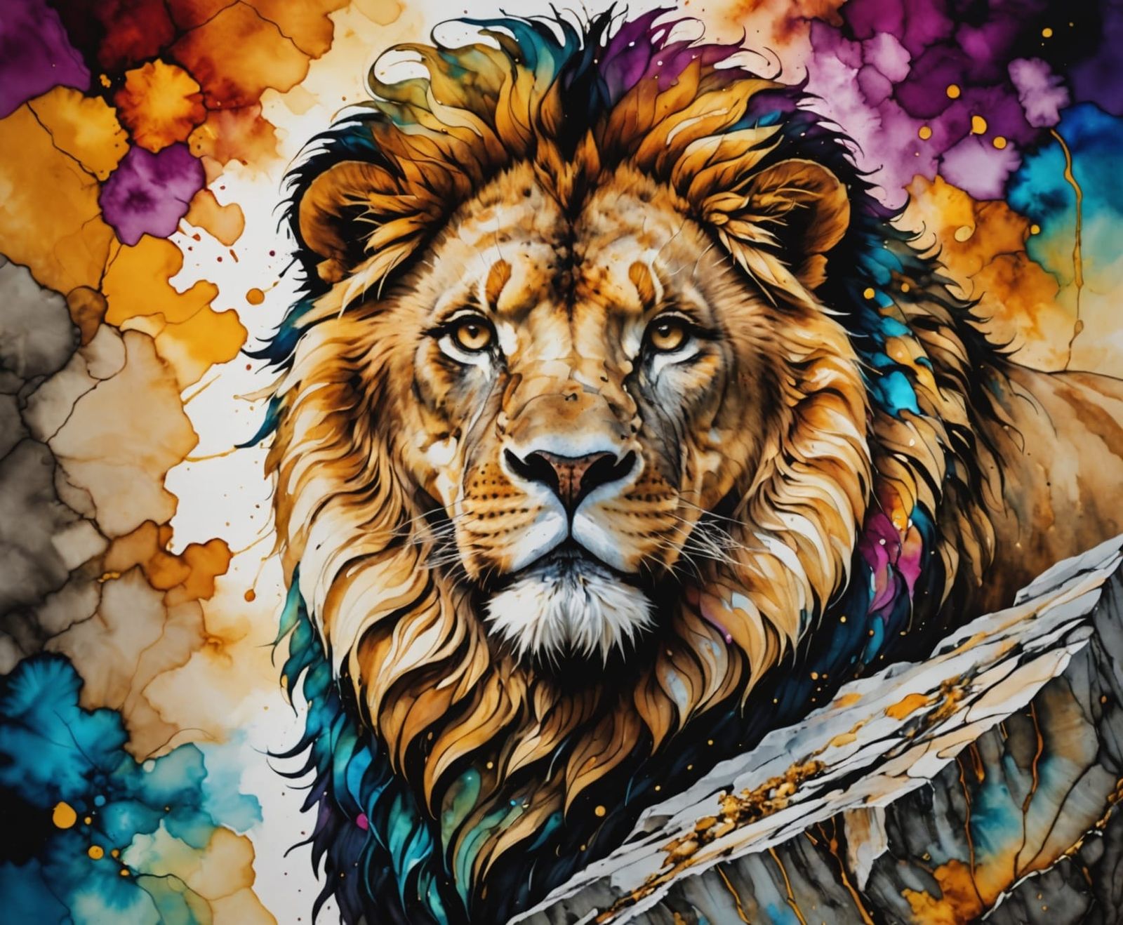 Regal Lion  by @MelanieL