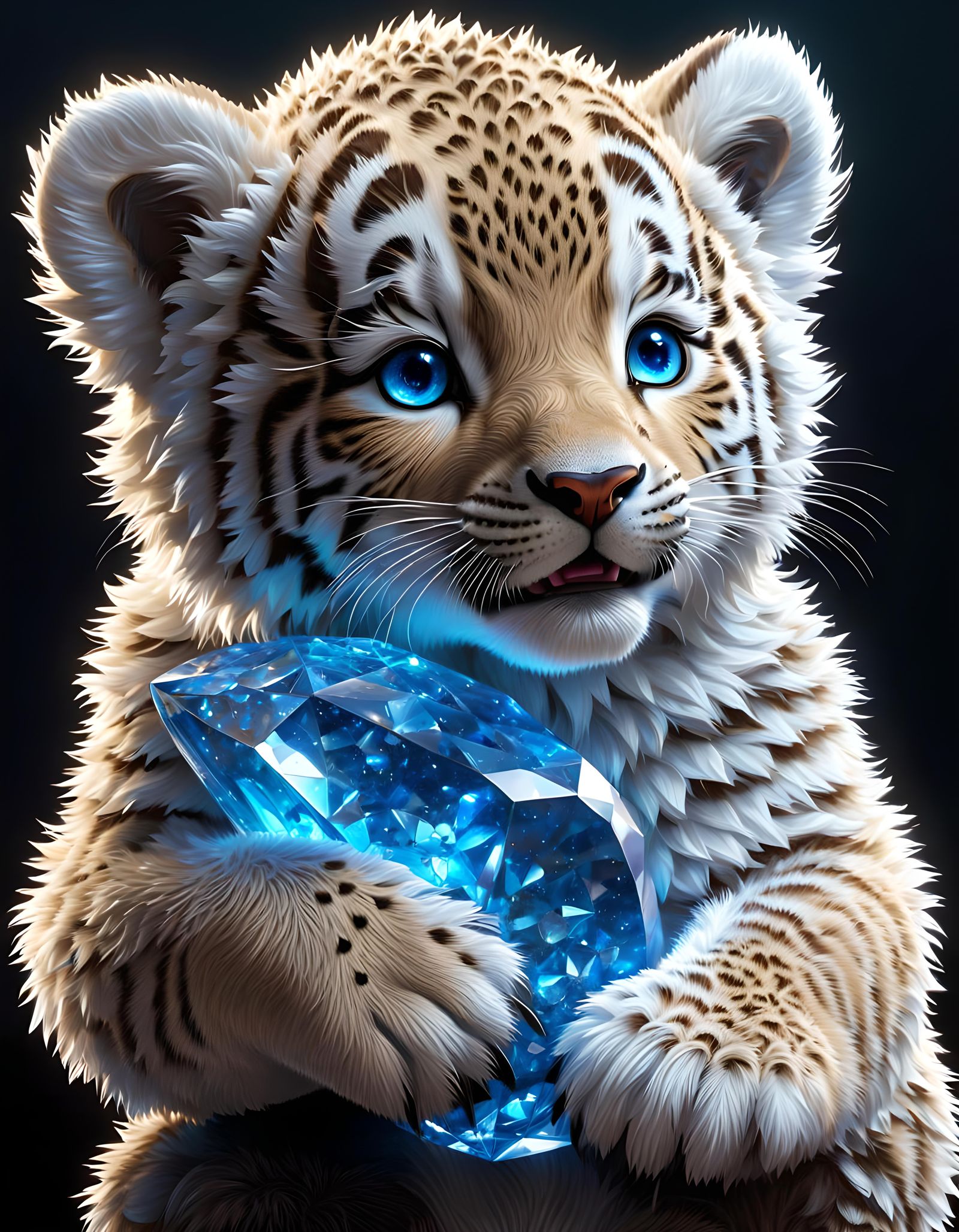 Crystal Tiger  by @Crazy Cane Corso Lady