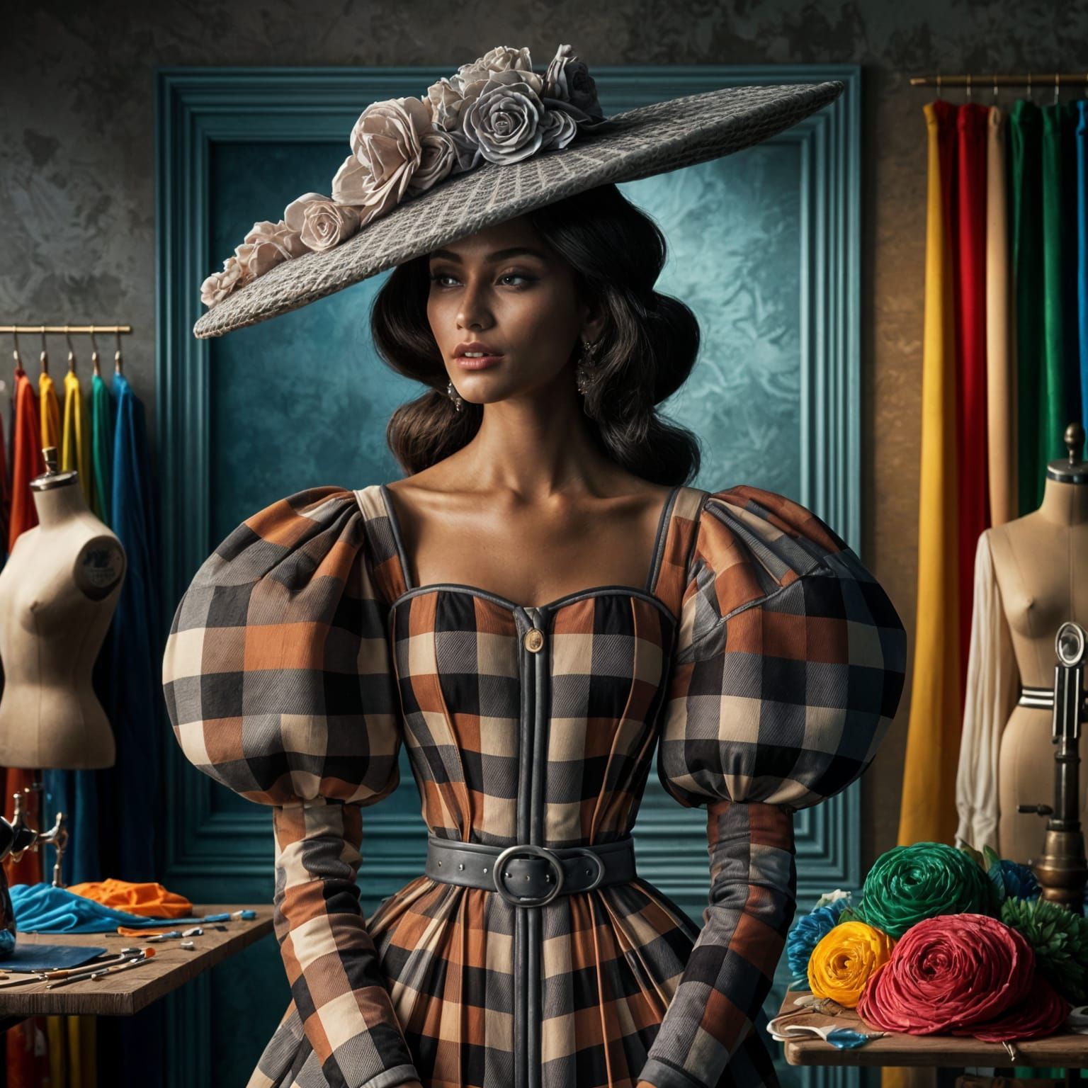 Gingham whimsy  by @Tippy