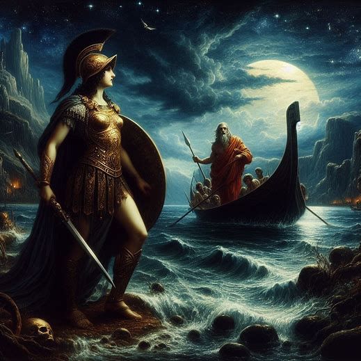 Athena Crossing The Styx