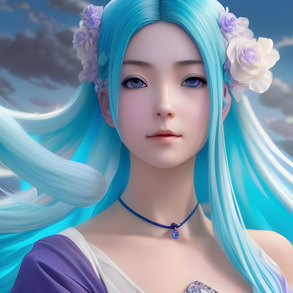 Goddess of the sky - AI Generated Artwork - NightCafe Creator