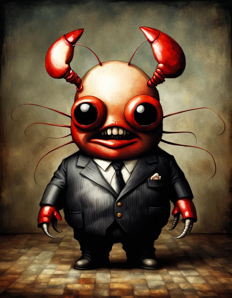 "Obese Mobster Lobster Mafia Boss" photograph by Stephen Gammell
