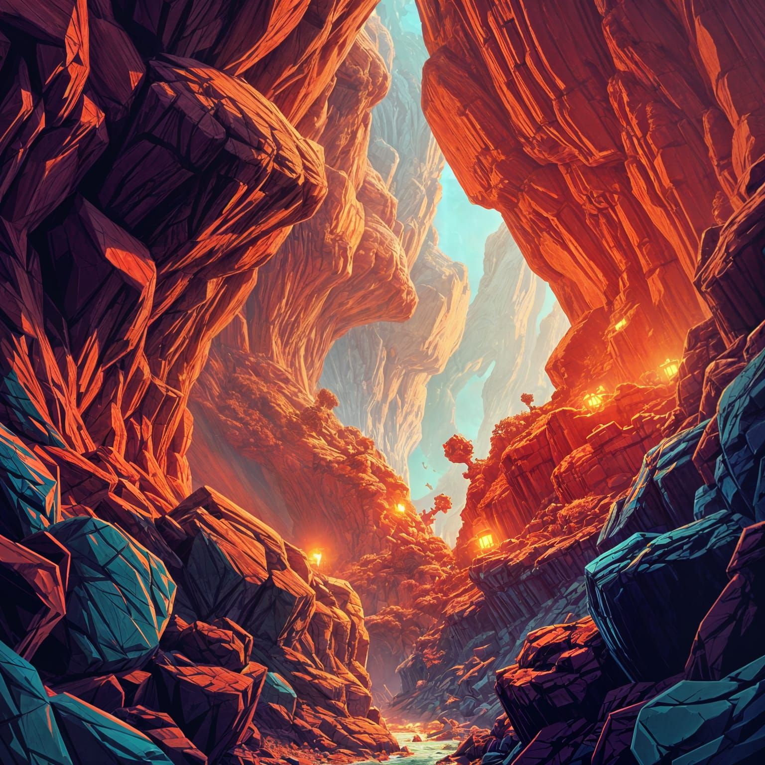 The Great Canyon Of Mars