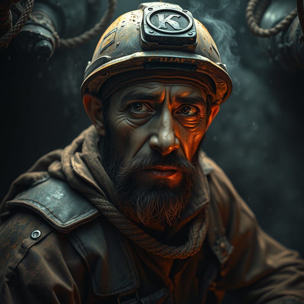 Descending into the dark 100-metres below ground via narrow shafts, miners dig out black gold amid clouds ...  by @Thyke