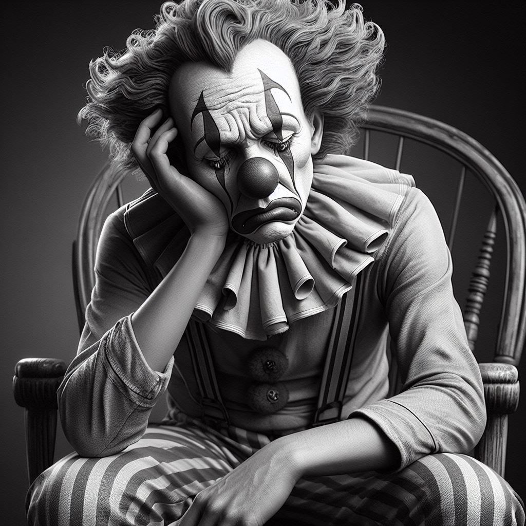 Sad clown
