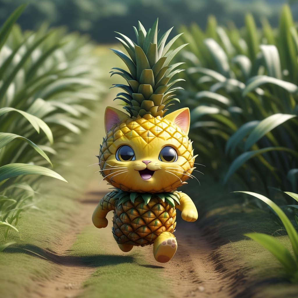Running Ripe Felineapple 😆🍍