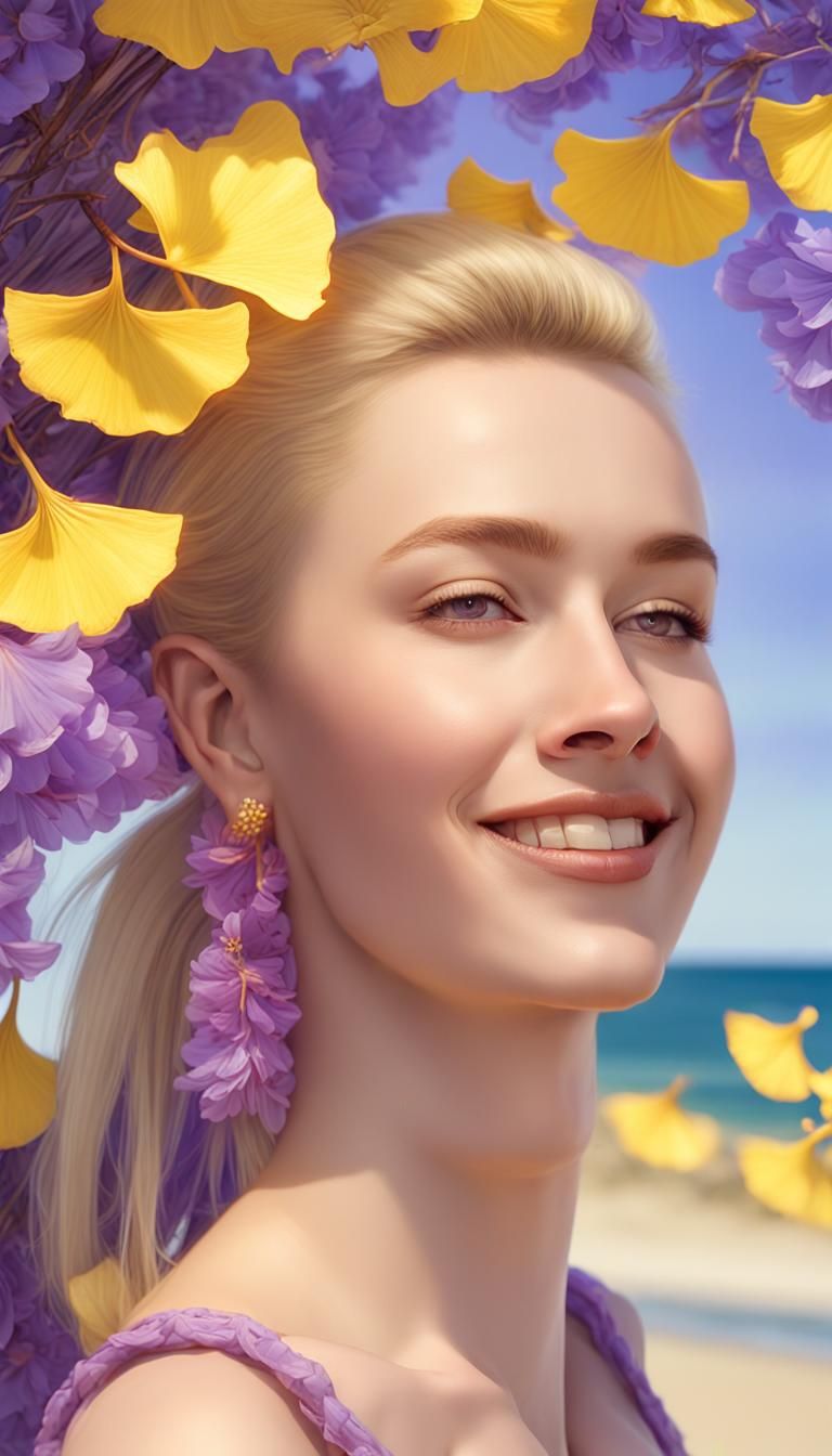 (pale15)face side sun in sunny afternoon day fair skin ponyt...