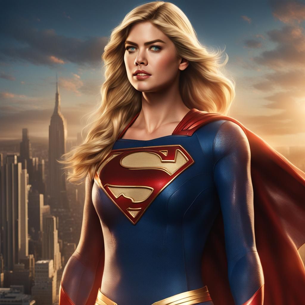 Kate Upton as Supergirl - AI Generated Artwork - NightCafe Creator