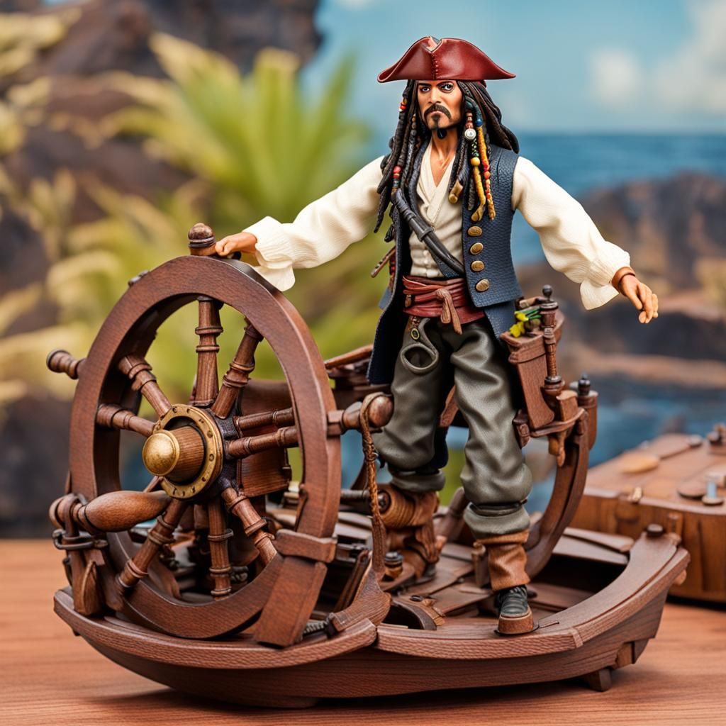 Jack Sparrow action figure  by @Jamie Sparks