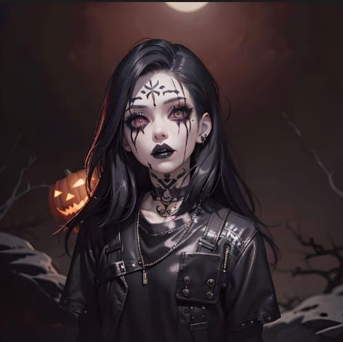 Halloween girl #6 Made on fotor with psychedelic pop