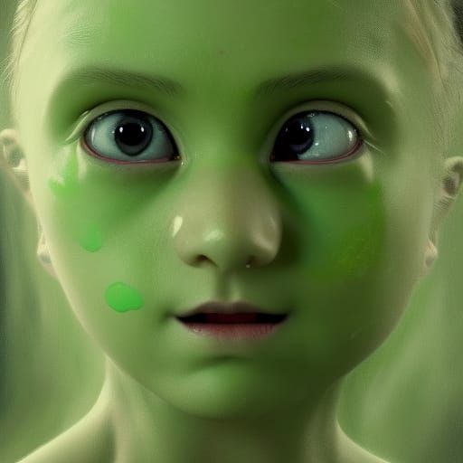 You said they will like me at school even if I'm green right...