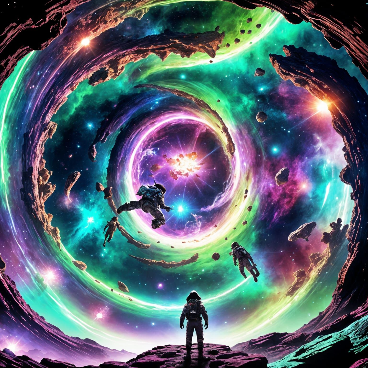 Fantastical Deep Color Space Concept Art