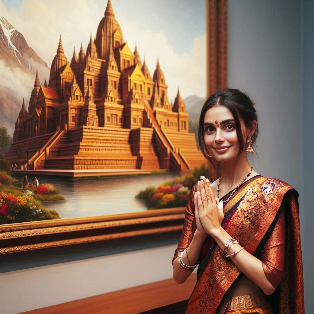 Painting of a temple