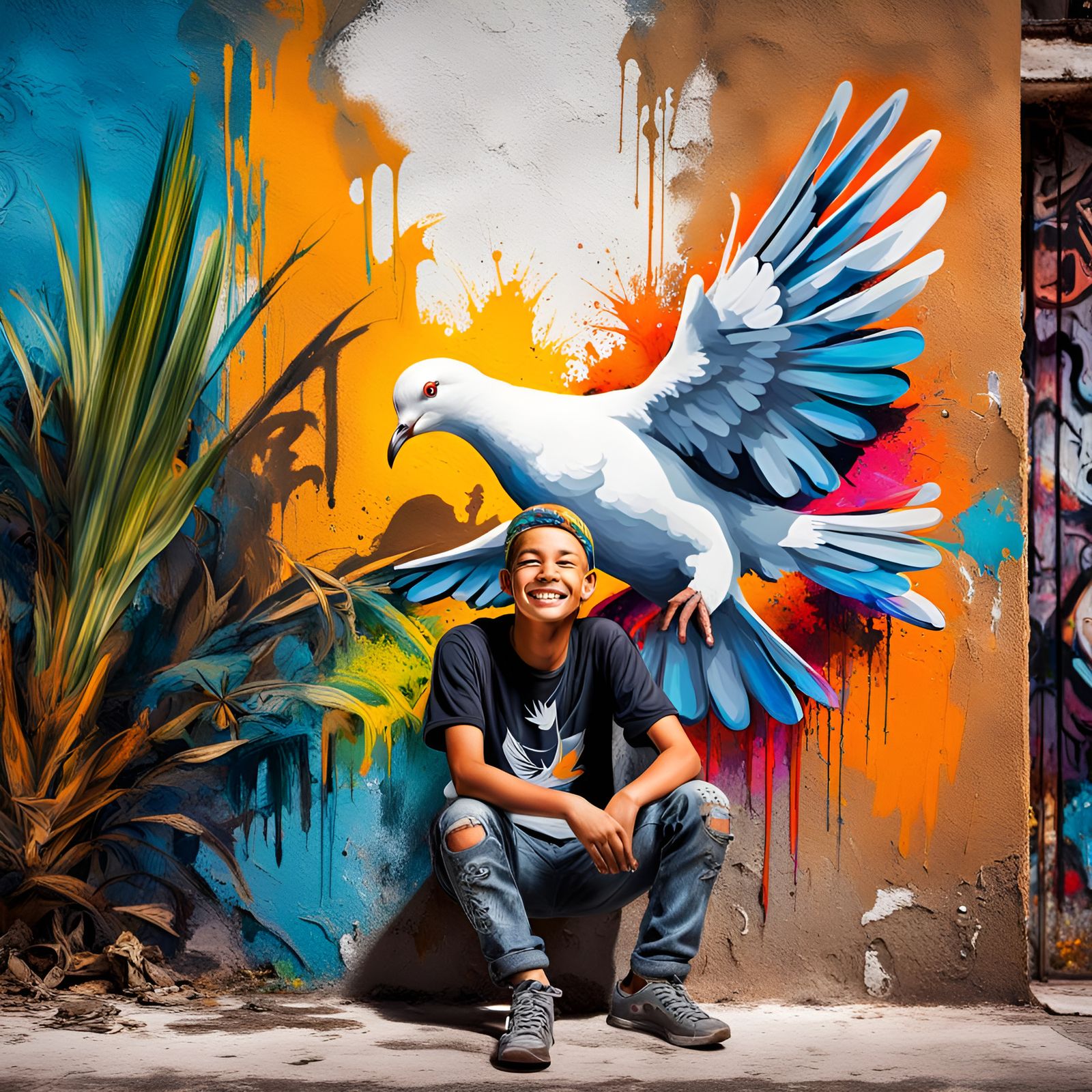 whatever color your dreams, paint the world  by @new2ai