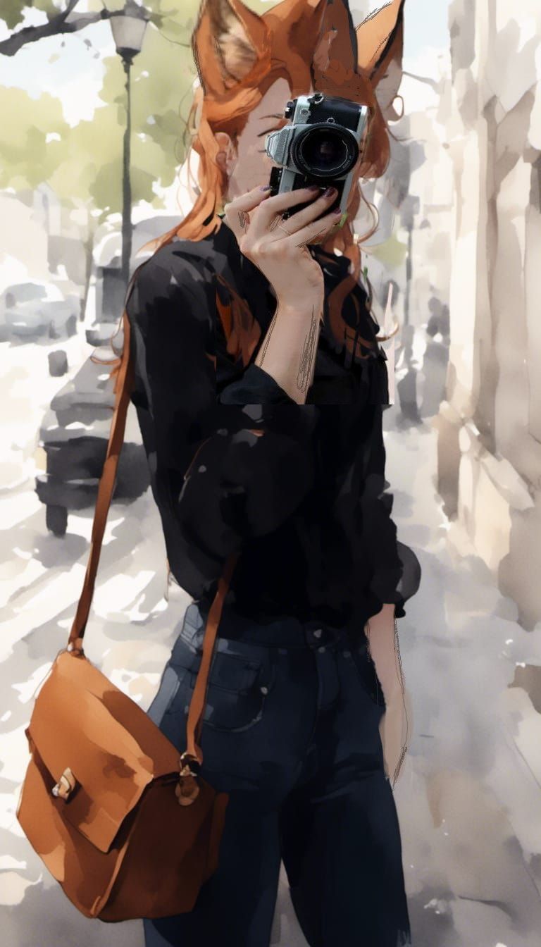 Fox-girl VIXEN takes your Pic.