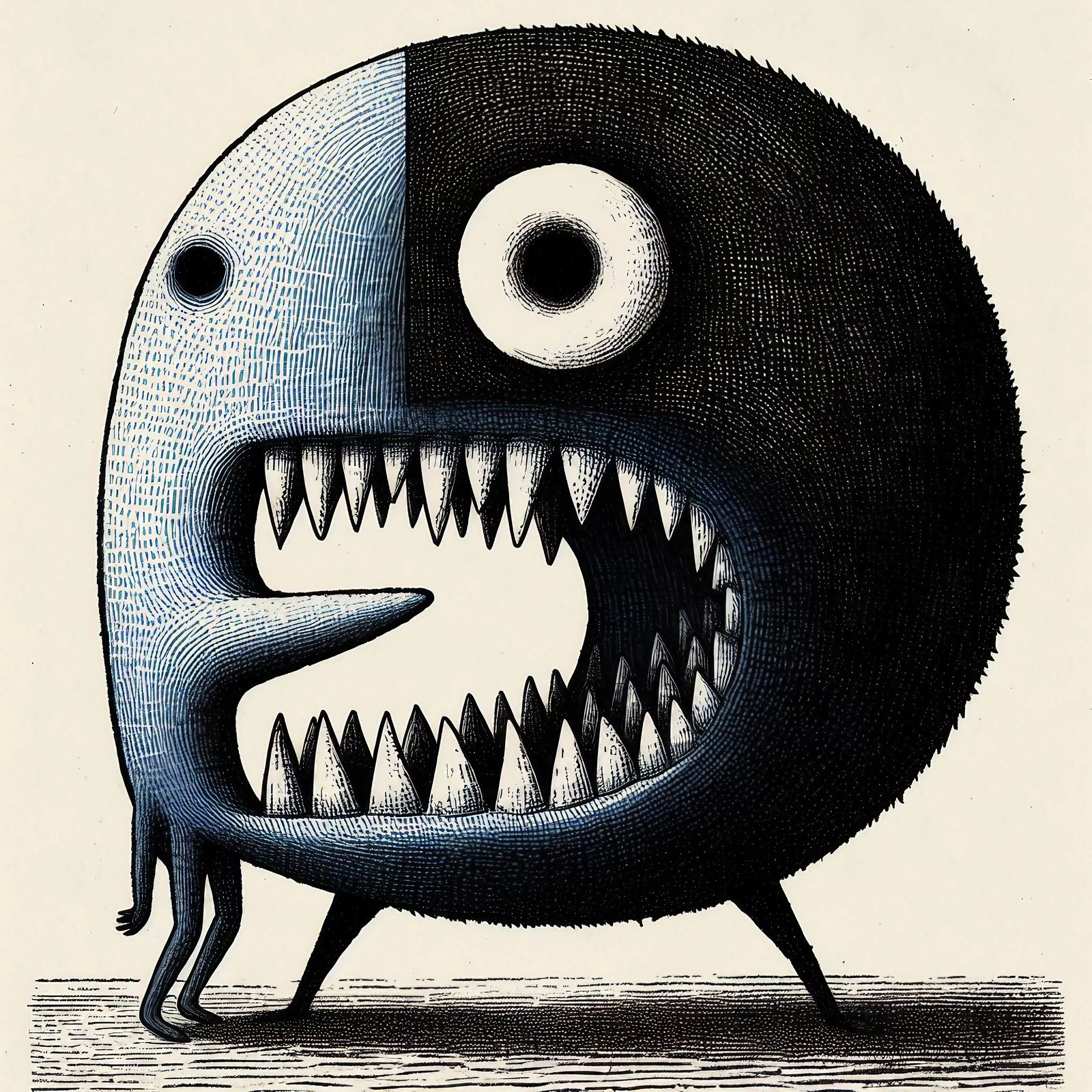 eaten by your own face