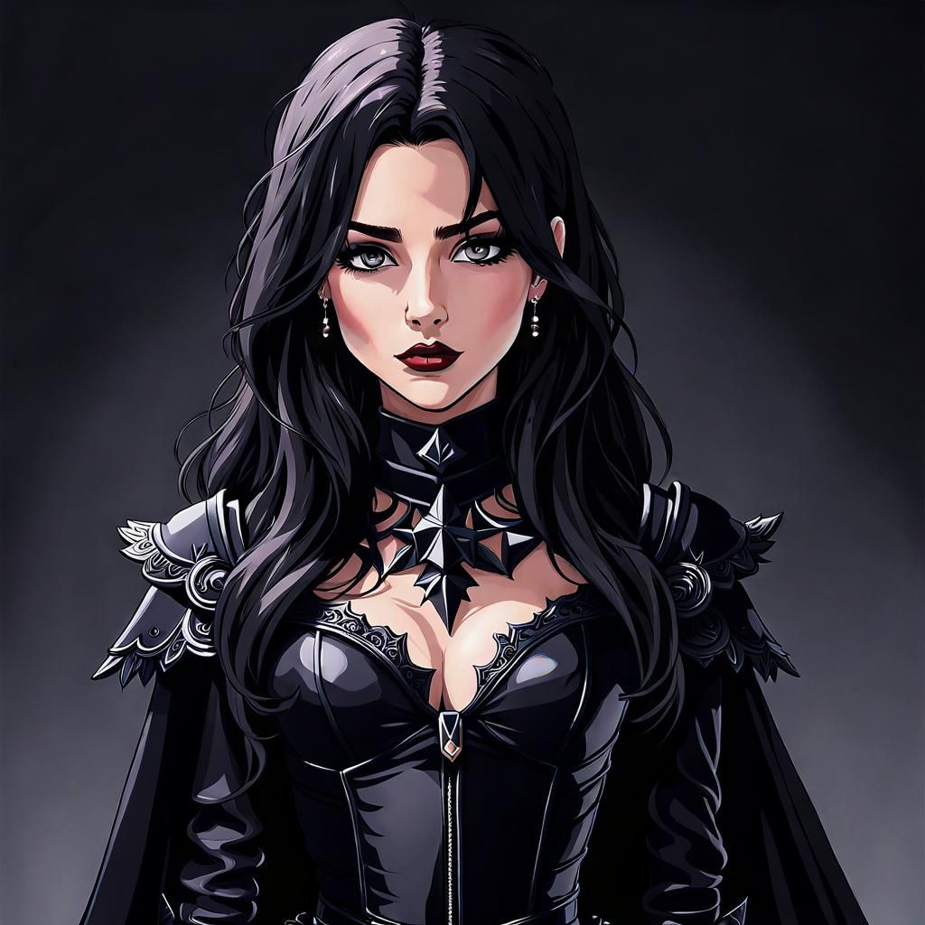 Simple Black Heart Emoji Digital Rendering