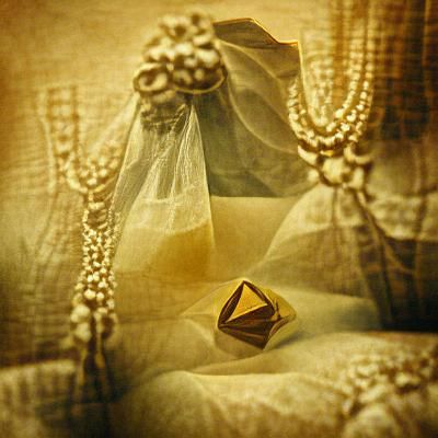 diamond swap sepia toned; canvas texture; empty foreground