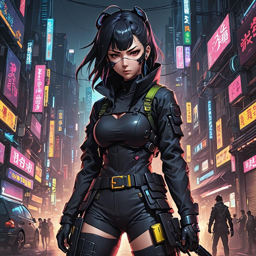 Cyberpunk ninja