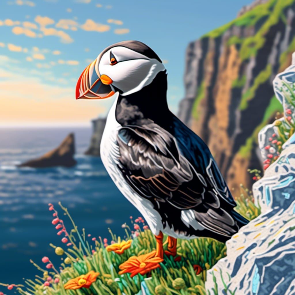 Puffin - AI Generated Artwork - NightCafe Creator