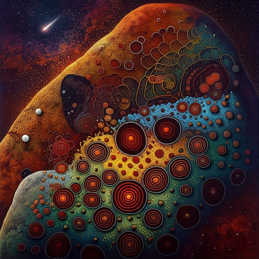 Cosmic Rock Painting