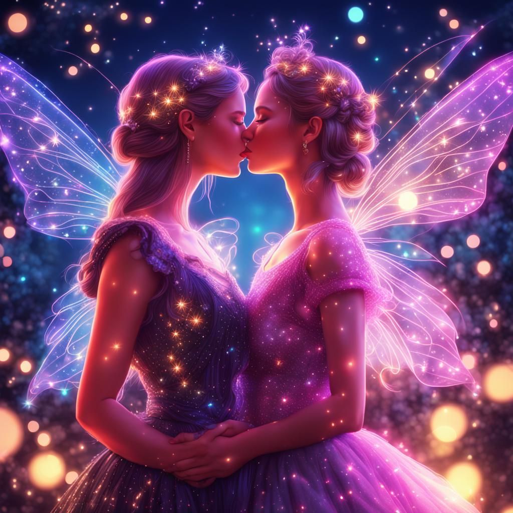 Fairy Kiss - AI Generated Artwork - NightCafe Creator