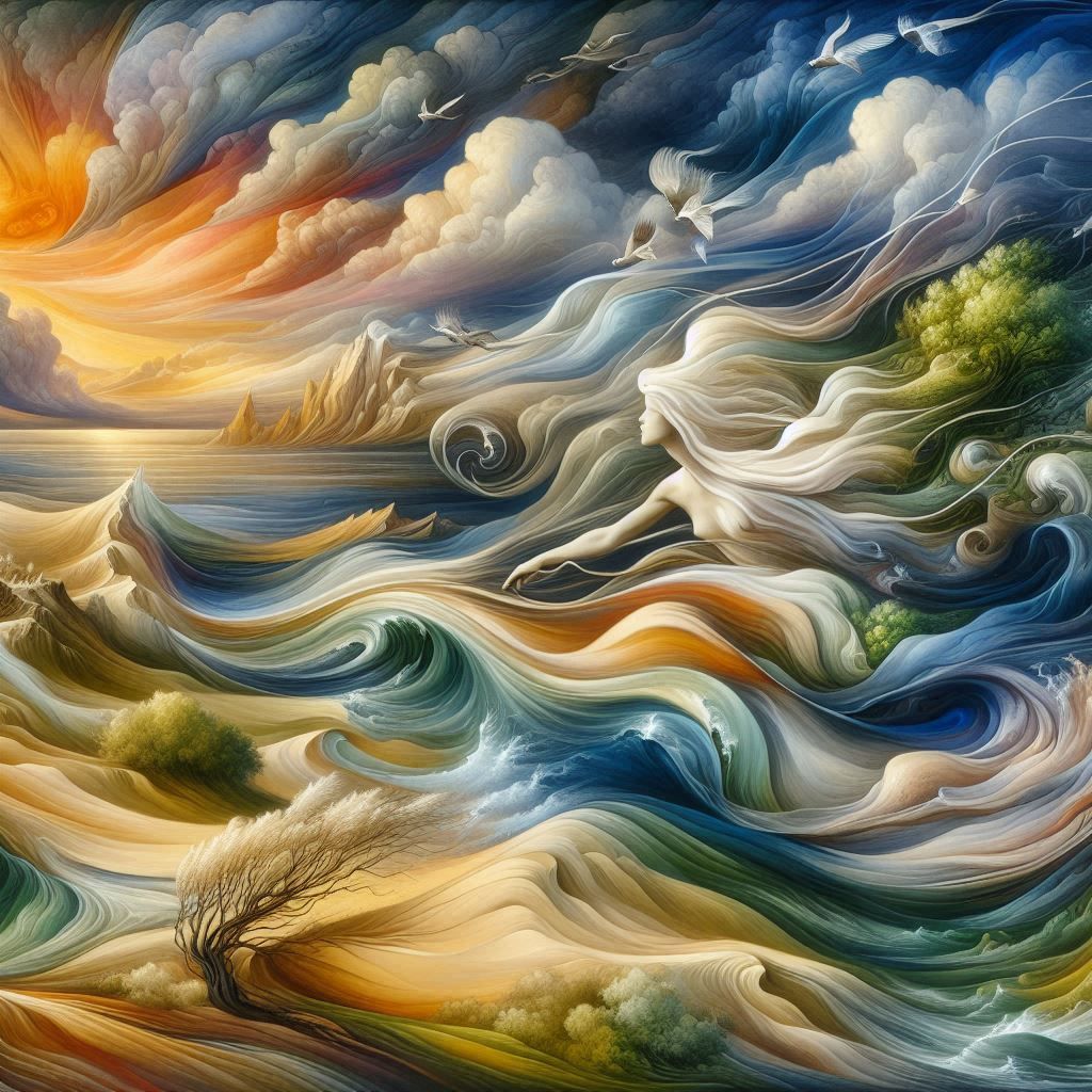 A whisper of freedom, carried by the wind and water.