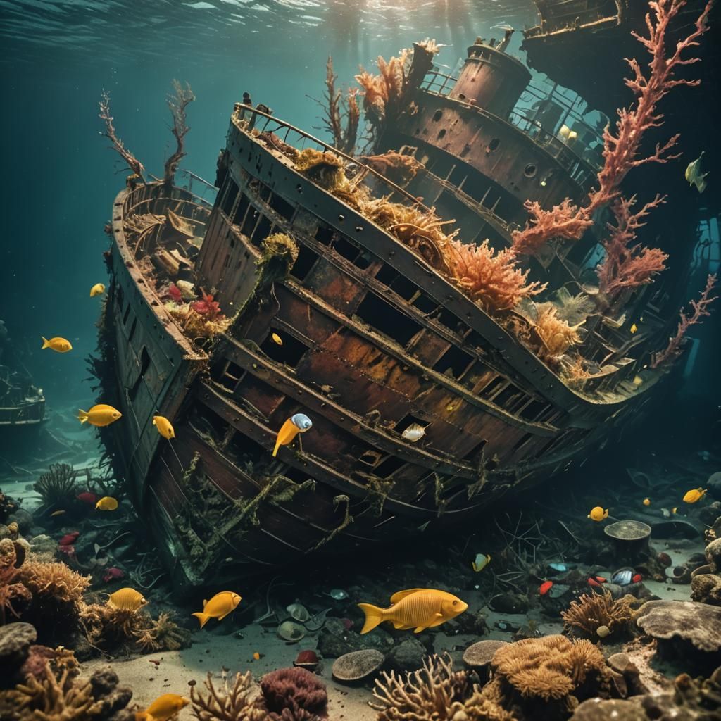 Decaying ship