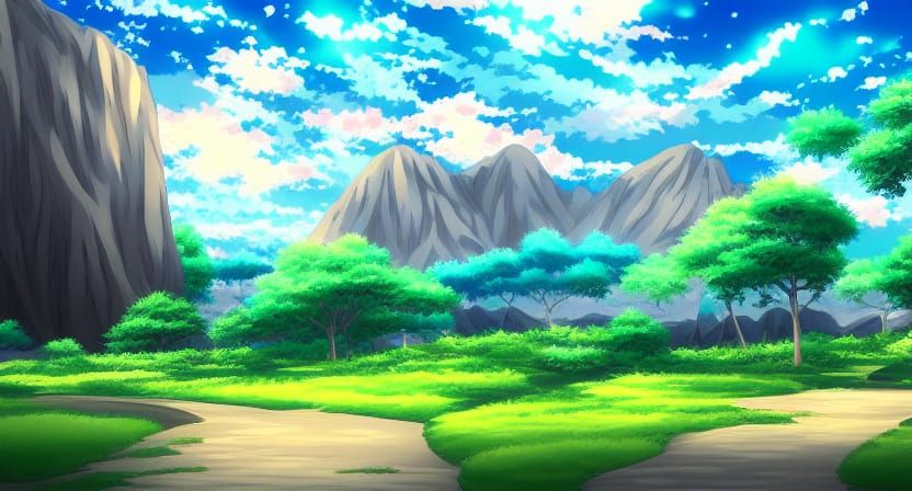 anime style landscape