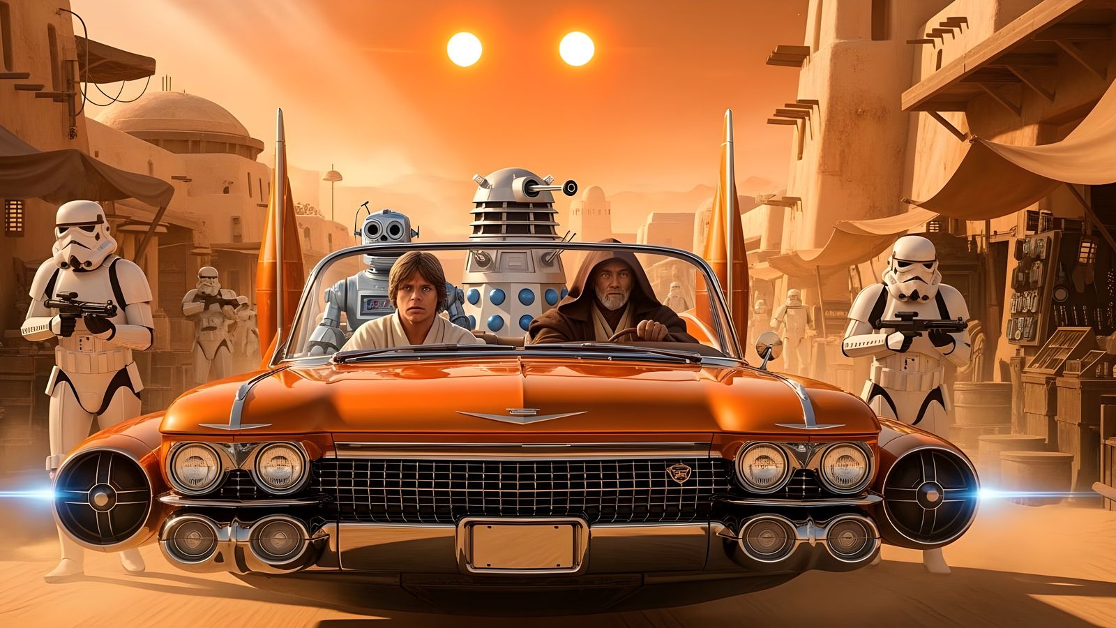 These aren't the retro-futuristic vintage droids you're looking for  by @Gary Murakami