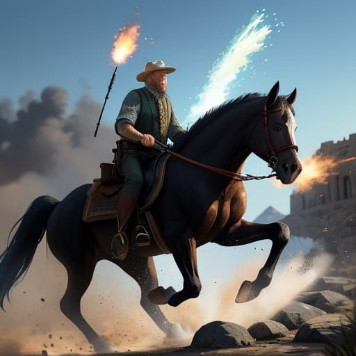 President Trump in Dramatic Action Shot