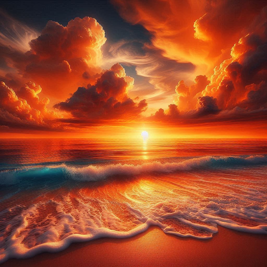 Winner of a Community Mostly Orange Challenge - Orange Beach Sunset