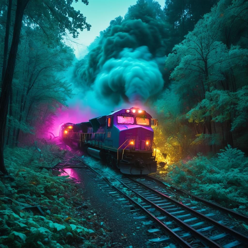 The rave train! Party time🪅