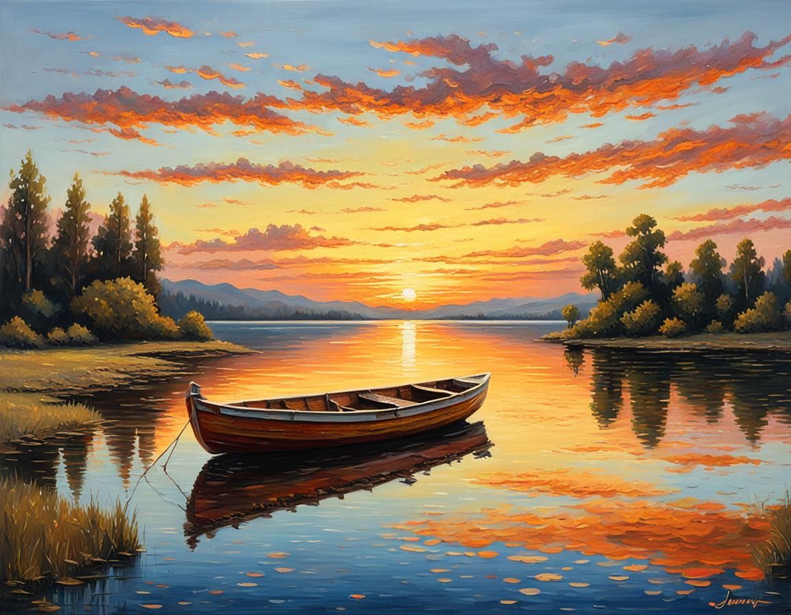 Beautiful Lake Scene  by @TekDream