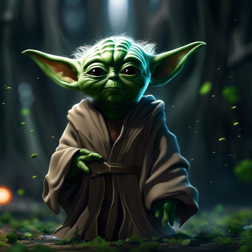 yoda as an anime - AI Generated Artwork - NightCafe Creator