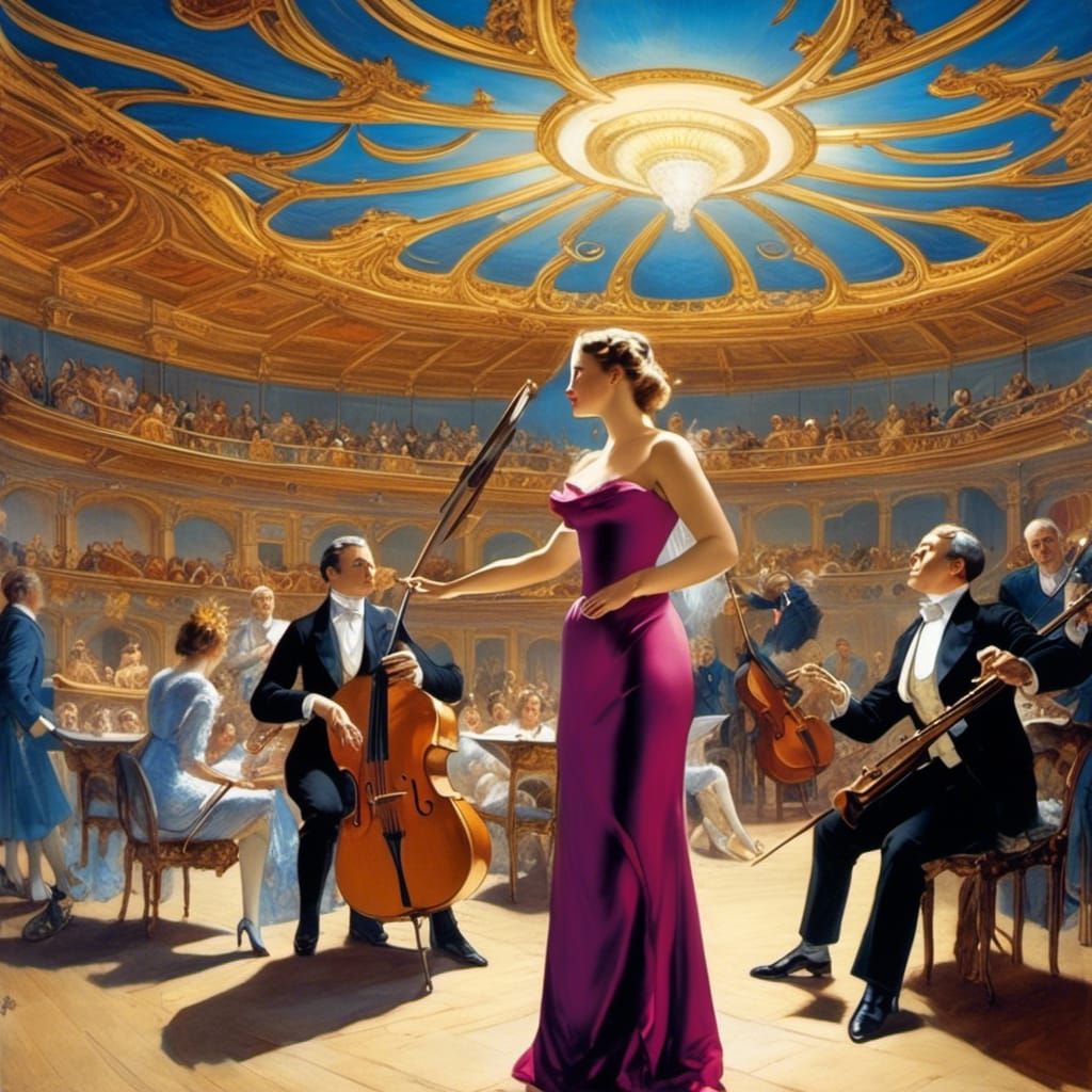 <lora:Classical:0.7> 
Eine korpulente Diva steht auf der Bühne im Scheinwerferlicht und schreit sich die Seele aus dem Leib. Vorhänge und Mu...