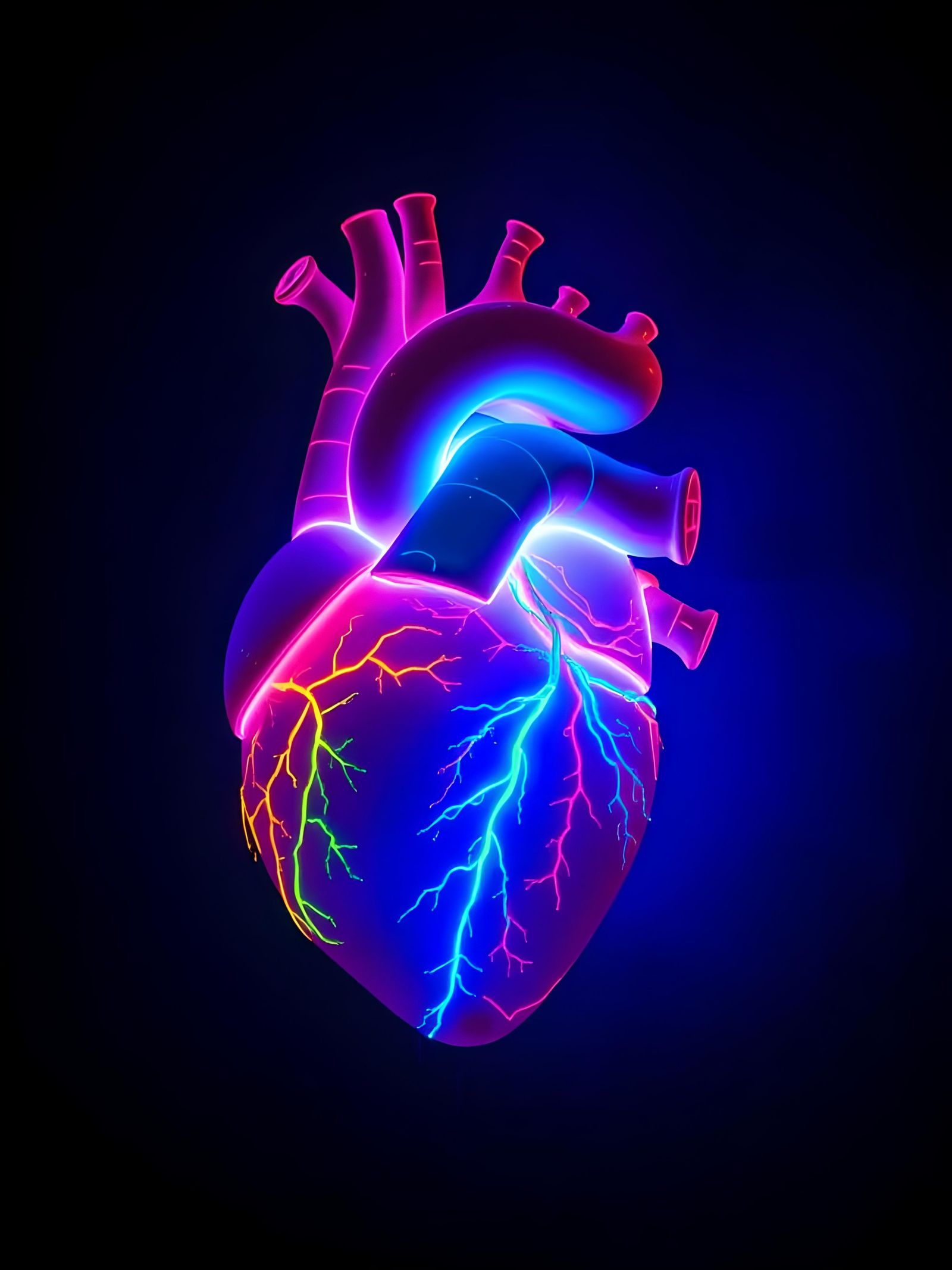 Fluorescent heart  by @Lore 